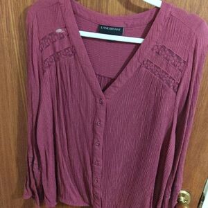 Lane Bryant Women's Mauve Blouse